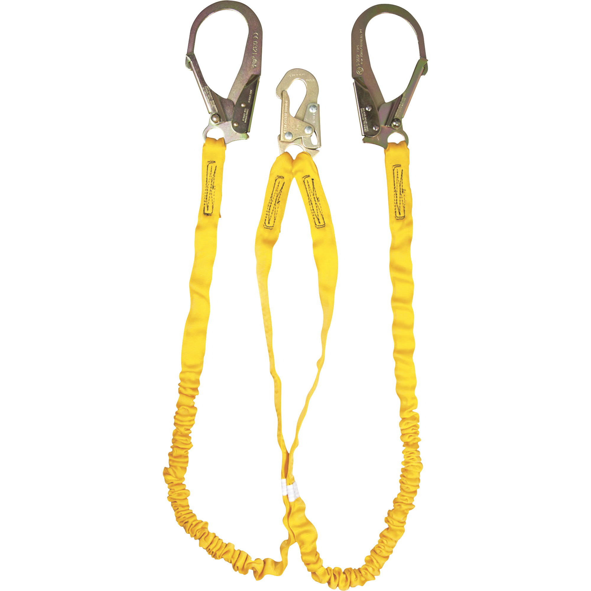 Guardian 6ft. Internal Shock Fall Protection Lanyard, Double Leg, Model# 11203